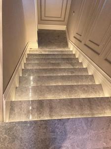 Large Size Tundra Grey Polished Modern <b>Marble</b> Big Slabs with Graphic Design Solutions for Hotel Projects - Product Image 6