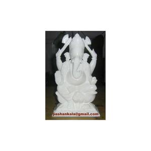 Alabaster Marble Ganesh Statue - Product Image 1