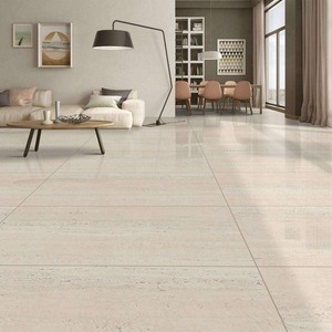Travertino กระเบื้องพอร์ซเลนหินอ่อนขัดเงาสุดหรู60x120สำหรับห้องนั่งเล่นพื้นกระเบื้องเซรามิกปูพื้น - Product Image 1