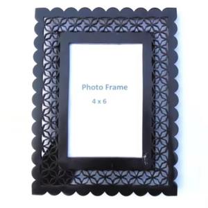 Cadres photo faits à la main Cadre photo en os et corne Cadres photo en bois couleur beige et noir - Product Image 4