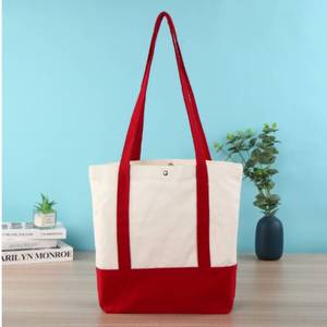 Elegante bolsa de malla de lona reutilizable ecológica Diseño de moda duradero - Product Image 4