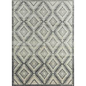 Alfombras de Lana Anudadas a Mano Zuri, Estilo Boho Geométrico Abstracto, Rectangulares para Sala de Estar y Pasillo - PKWL-734 - Product Image 1