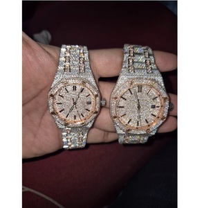 Exclusivo Iced Out Premium Quality Business Watch Elegante diamante Aspecto llamativo con movimiento de cuarzo Mejor precio Caja de aleación - Product Image 3