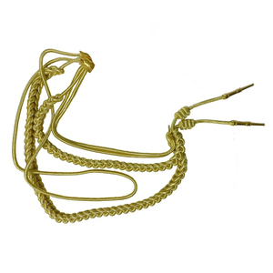 Cordon de soie Aiguillette 100% coton robe cordon d'épaule avec embouts en laiton argenté cordons personnalisés de haute qualité - Product Image 1