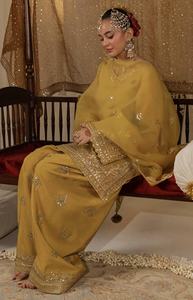 Estilo tradicional 3 PCS Salwar Kurta Fiesta DE BODA pakistaní y traje de Bollywood Ropa festiva India pakistaní Palazzo - Product Image 2