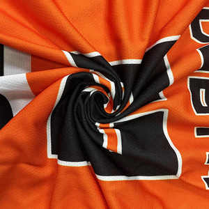Ensemble de maillots de hockey unisexe personnalisés avec logo brodé en twill, conception OEM, uniforme d'équipe, vêtements de sport imprimés, 100 % polyester, séchage rapide - Product Image 6