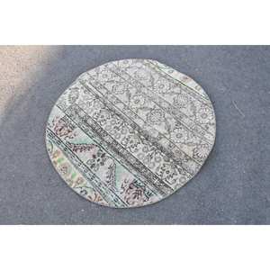 Tapis en laine classique traditionnel Beige vert 9x12 pieds Vintage turc Aubusson Patchwork Design Latex pour décorations de salon - Product Image 2