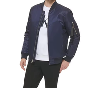 Blouson Aviateur Homme Haute Qualité Personnalisé OEM Léger Chaud Imperméable en Polyester Coupe-Vent Style Pilote Col Montant Hiver