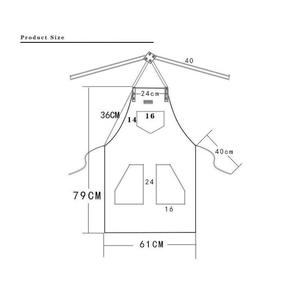 <b>Apron</b> with PU Pockets Adjustable Shoulder Strap Barber <b>Apron</b> - Product Image 3