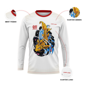 Diseño de compresión OEM MMA Rash Guard personalizado sublimado impreso Unisex Fight Wear manga larga transpirable UPF50 + secado rápido - Product Image 5