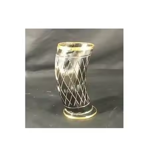 Tasse à corne à boire Viking en verre de corne de buffle de qualité supérieure par artisanat en croissant - Product Image 2