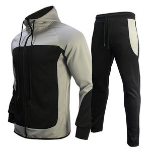 ชุดวอร์มมีซิปสำหรับผู้ชายชุดออกกำลังกายแขนยาวมีซิปสำหรับใส่ออกกำลังกาย - Product Image 5