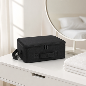 Large Capacity Multi Layer Makeup <b>Case</b> Portable Cosmetic Storage Bag with Dividers for Travel and Home Use - Product Image 2