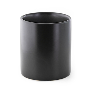 Cylindre de qualité solide, petit pot de bougie géométrique vide en céramique de couleur mate décorative de luxe avec couvercle, prix de gros - Product Image 4