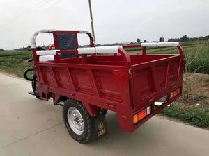 Triciclo Eléctrico de Carga con Parabrisas, Carrocería Abierta de 3 Ruedas para Transporte de Productos Agrícolas, Gran Capacidad de Carga - Product Image 4