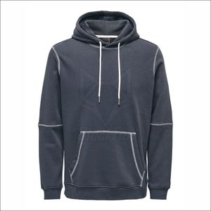 <b>Men's</b> Green Hooded Fleece Sweatshirt Regular Fit Casual Solid Color Pocket Design Breathable Knitted <b>Pullover</b> Autumn Wear - Product Image 5