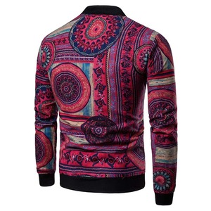 Veste bomber d'hiver pour homme avec logo brodé personnalisé, veste de baseball, veste universitaire à sublimation, manches en cuir, design imprimé - Product Image 4