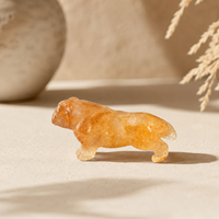 Statue de bouledogue français en cristal naturel, sculpture de chien en pierre polie pour décoration intérieure, souvenir d'animal de compagnie et cadeaux spéciaux