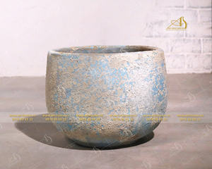 Titanic AN330H39TET Atlantis Teal Pot en céramique Design moderne pour jardin et maison plantation Mini paysages frappant couleur sarcelle - Product Image 3