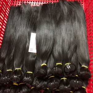 ¡MEJOR VENTA 2022! Kinky Straight Bone Straight Machine Weft Hair Bundles Extensiones de Cabello 100% Cabello humano - Product Image 1