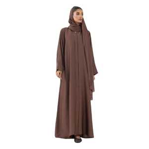 Abaya Negra de Lujo de Dubái 2025, Vestido Musulmán para Mujer, Abaya Abierta por Delante, Ropa Islámica - Product Image 1