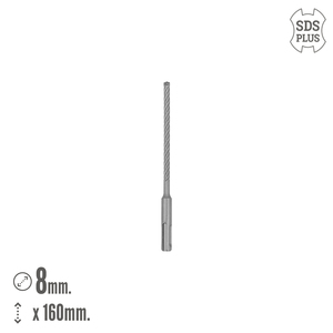 Punta da trapano Wolfpack SDS Plus con 8 aree di taglio, specifica per cemento armato, Ø 8 x 160 mm. - Product Image 2