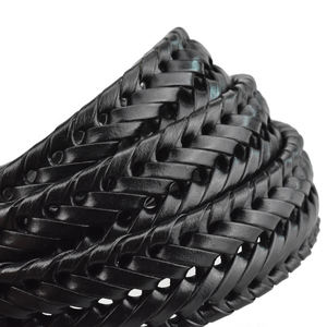 Cinturón de cuero de vaca genuino para hombre con hebillas de acero, accesorio de moda informal popular con estilo de logotipo personalizado - Product Image 6