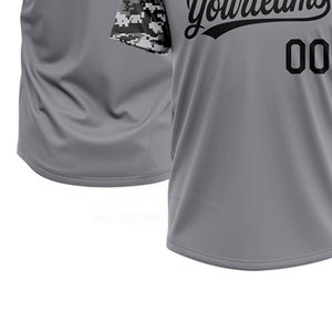 Maillot de baseball respirant de haute qualité pour hommes fabriqué en usine avec nom d'équipe personnalisé 100% polyester Couleurs personnalisées - Product Image 4