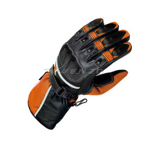 Private Label Your Own Logo Customized Leather Motorbike <b>Gloves</b>-High Quality Heat Resistant Breathable & Durable <b>Silicone</b>-Free - Product Image 3