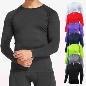 เสื้อรัดกล้ามแขนยาวสำหรับผู้ชาย ผ้าสแปนเด็กซ์โพลีเอสเตอร์ ระบายอากาศได้ดี ซับเหงื่อ ป้องกันรังสียูวี น้ำหนัก 180 กรัม รับผลิตแบบ OEM - Product Image 4
