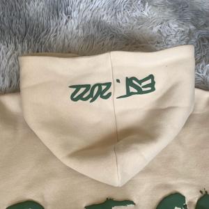 Jersey de algodón con estampado de logotipo personalizado de calidad superior, sudaderas con capucha de gimnasio con estampado de hojaldre de gran tamaño en blanco para hombres - Product Image 5