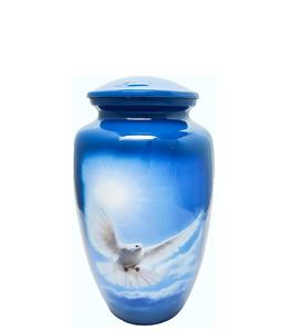 Pigeon dans le ciel Urnes en aluminium pour cendres humaines Urnes de crémation pour femme adulte pour maman papa Urnes commémoratives décoratives Cendres Grand - Product Image 1