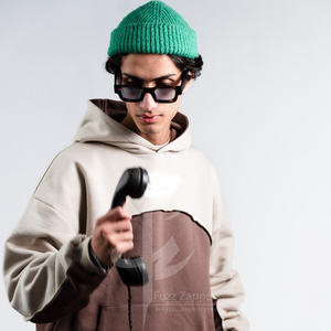 Sudadera con capucha de gran tamaño de estilo callejero para hombre, logotipo personalizado, Terry francés de peso pesado, 100% algodón, hombros caídos, Invierno alto - Product Image 4