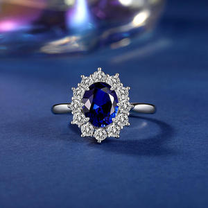 Bague de cocktail ovale en saphir Jeulia Vintage Halo Dual Wear - Bijoux fins 14 carats - Product Image 5