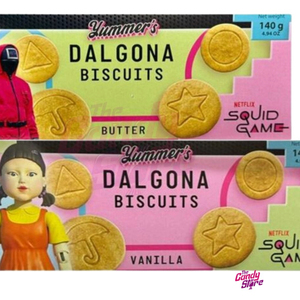 Authentique Yummers Dalgona Candy Squid Game Biscuits à la vanille 140g Korean Snack Food Offre Spéciale Factory Supply Prix de gros - Product Image 1