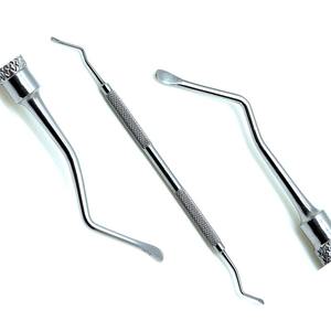 Curetas Manuales de Acero Inoxidable de Doble Extremo, Instrumentos Quirúrgicos Dentales, Cuchara para Hueso, Cuchara para Injertos, Narham Enterprises - Product Image 6