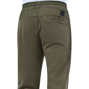 Men's Casual Sweatpants <b>Vintage</b> Wholesale Elastic Waist Comfortable Straight Polyester Cotton <b>Trouser</b> Customizable Olive Texture - Product Image 5
