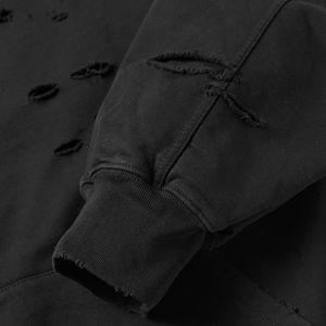 Sweat à capuche surdimensionné pour homme personnalisé, patchwork délavé, 100% coton molletonné, respirant, pour manches longues, streetwear, survêtement pour adultes - Product Image 6