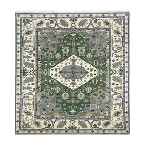 Noeud persan 5/5, 6/6 noué à la main personnalisé Oushak couleurs neutres en sourdine bas zéro pile Style américain qualité taille logo tapis accepté - Product Image 5