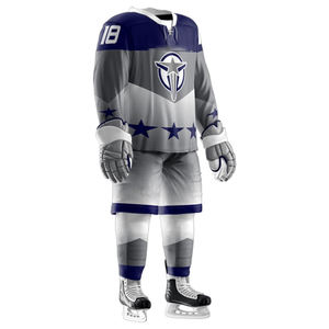 NOUVEAU Vêtements pour hommes décontractés Uniforme classique de hockey sur glace Manches longues Combinaison de hockey pour hommes Impression par sublimation Vêtements de sport pour hommes - Product Image 2