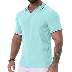 เสื้อเชิ้ตผู้ชายลายพิมพ์สไตล์ใหม่ ผ้าฝ้ายเจอร์ซีย์ 100% ป้องกันรอยยับ ป้องกันการเป็นขุย ทรงหลวม ไซส์ XL แขนสั้น - Product Image 5