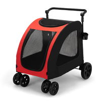 Poussette pour animaux de compagnie, chien, chat, dessin animé, confortable, légère, robuste, pliable, 4 roues, imperméable, écologique, 32 kg, voyage