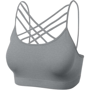 Soutien-gorge de sport dos nu sans couture pour femme, logo personnalisé, haut de fitness élastique, yoga, soutien-gorge de sport pour femme, nouveauté 2025 - Product Image 3
