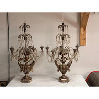 Candélabre en fer forgé fait main de style vintage, qualité supérieure, pour la maison, les mariages, les églises, les festivals, les décorations de Noël, couleur et logo personnalisables, pour table
