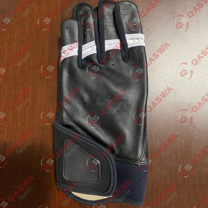 Unique Design Custom Made Professional Soft High Quality Adjustable & Comfortable Baseball Batting Gloves with Leather - Product Image 6