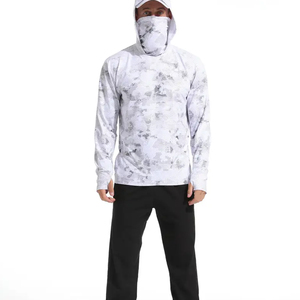 Sudadera con Capucha de Protección Solar UPF 50+ para Hombre, Manga Larga, SPF, para Pesca, Senderismo, Correr, Secado Rápido, Ligera, con Orificio para el Pulgar - Product Image 3