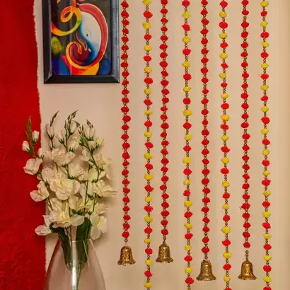 Plastik marigold garland hint düğün yapay çiçek çelenk dekoratif