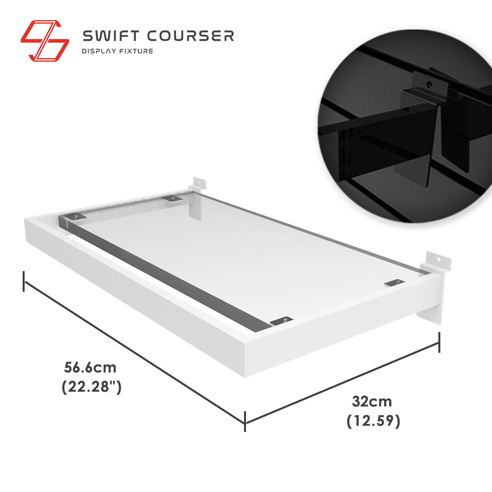Frame (White) + Acrylic Shelf