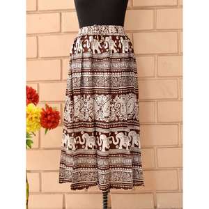 Maxi <b>Skirts</b> for Women 2025 Summer <b>Boho</b> Regular Flowy Elastic Rayon Breathable Floor-Length Pleated Casual Travel <b>Skirt</b> - Product Image 3