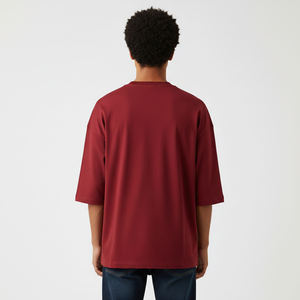 Camiseta Heavyweight Plus de Alta Calidad, Personalizada, Talla Grande, Cuello Redondo, Lisa, Informal, de Manga Corta, 100% Algodón, para Hombre - Product Image 2